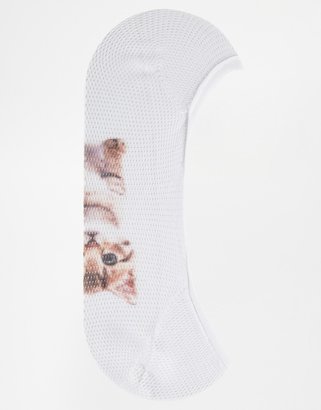 ASOS 3 Pack Pop Socks In Animal Print