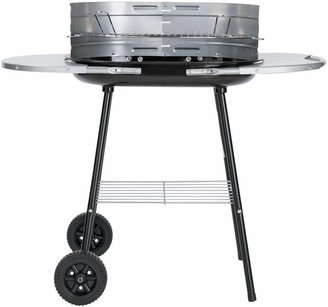 Unbranded Oval Steel Trolley Charcoal BBQ