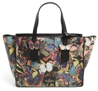 Valentino 'Small Butterfly' Leather Tote