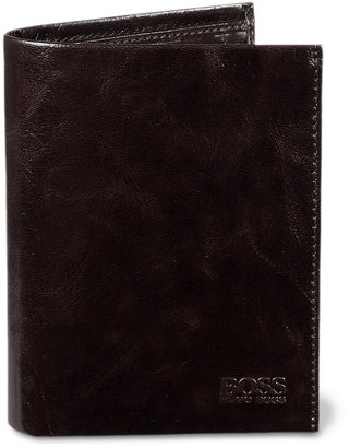Boss Black BOSS Pisa Brown Shiny Grained Leather Wallet