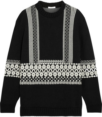 Chloé Jacquard-knit wool sweater