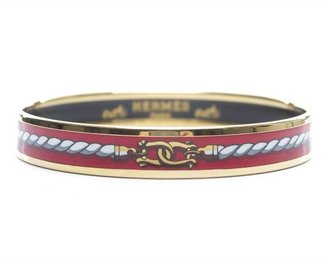 Hermes Pre-Owned Ropes Gold Bangle Bracelet 70