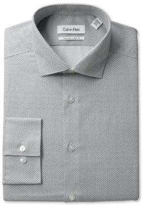 Calvin Klein Men's Long-Sleeve Slim-Fit Non-Iron Spread Shirt