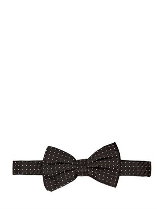 Dolce & Gabbana Polka Dot Silk Satin Bow Tie