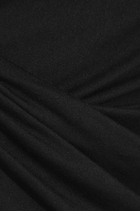 Helmut Lang Asymmetric draped jersey skirt