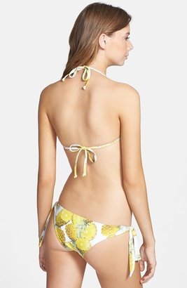 Billabong 'Piña Colada' Print Side Tie Bikini Bottoms (Juniors)