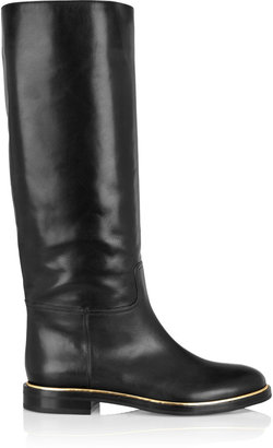 Casadei Leather knee boots