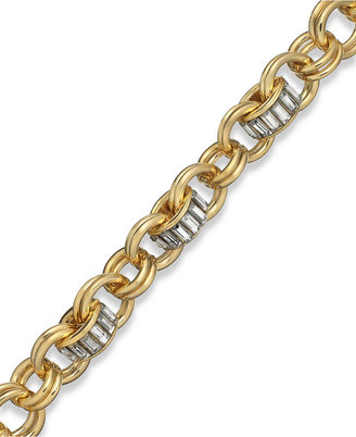 Alfani Baguette Crystal Link Bracelet