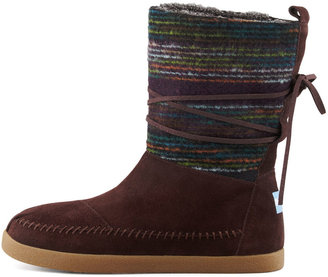 Toms Striped Suede Nomad Boot, Brown