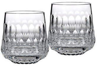 Monique Lhuillier Waterford Ellypse Double Old Fashion Set Of 2 - CLEAR