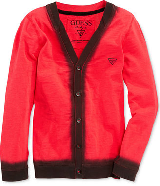 GUESS Boys' Button-Front Cardigan