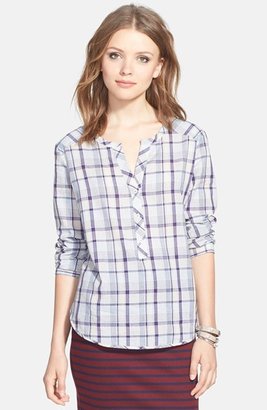 Ace Delivery Plaid Henley Shirt