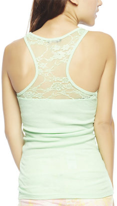 Wet Seal Lace Inset Racerback Tank
