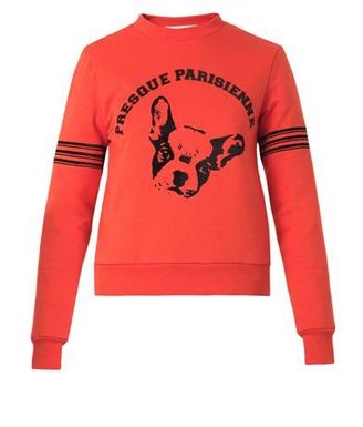 ÊTRE CÉCILE French bulldog cotton sweatshirt