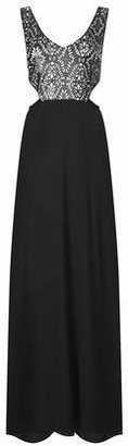 Topshop Womens **Chiffon Maxi Dress by WYLDR - Black