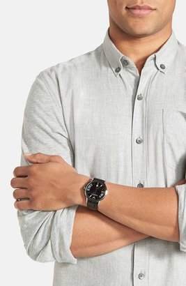 Emporio Armani Men's Slim Leather Strap Watch, 43Mm