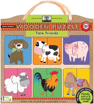 Green Baby Innovative Kids Green Starts Wooden Puzzle: Farm Friends (12 pc)