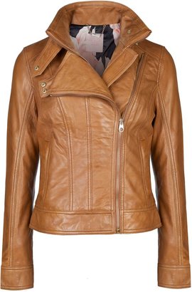 Ted Baker Roark zip collar leather jacket