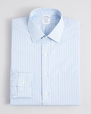 Brooks Brothers Framed Stripe Dress Shirt - Regent Fit