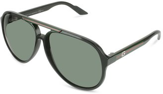 Gucci Logo Aviator Sunglasses
