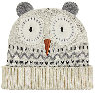 Aroma Home Knitted Owl Hat, BlueCream