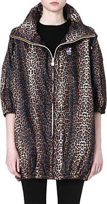 Maje Mabelle oversized leopard print jacket