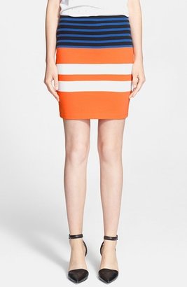 Alexander Wang T by Engineered Stripe Pencil Skirt