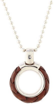 Tateossian Circle of Life Pendant Necklace, Brown