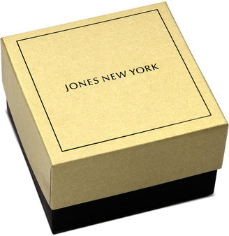 Jones New York Brooch, Gold-Tone Multi-Color Stone Wreath Pin Box