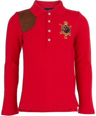 Ralph Lauren Red Long Sleeve Polo