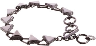 Pilgrim Hermatite Plated Triangle Bracelet