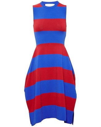 Stella McCartney Rugby Stripe Stretch Rayon Dress