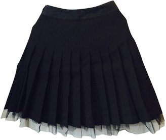 Chalayan Black Wool Skirt