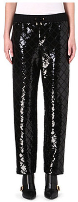 Moschino Sequin-embellished harem trousers