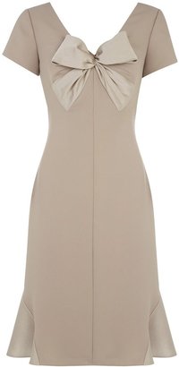Jacques Vert Lorcan Mullany Oyster Bow Satin Dress