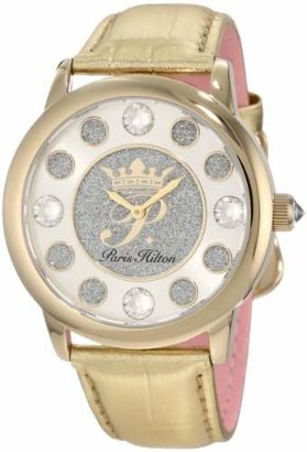 Paris Hilton Women's PH.13181JSG/04 Fame Pave Glitter Leather Watch
