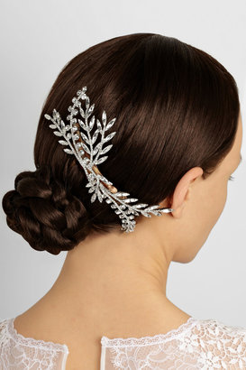 Jennifer Behr Grand Laurel Swarovski crystal-embellished hair comb