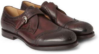 Gucci Leather Monk-Strap Brogues