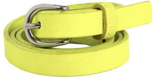 GUESS fluorescent yellow leather belt