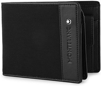Montblanc Leather and canvas wallet