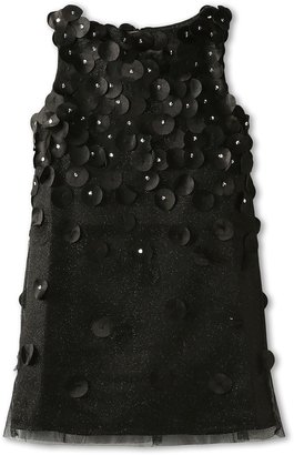 Biscotti Falling For Dots Sleeveless Dress (Big Kids) (Black) - Apparel