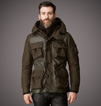 Belstaff ABBOTSFORD JACKET In Technical Canvas with Leather