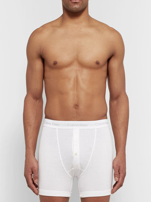 Calvin Klein Underwear Cotton Boxer Briefs - Men - White - S