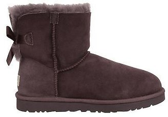 UGG Women's Shoes Mini Bailey Bow Boots 1005062 Locomotive Grey *New*