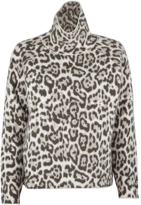 Vanessa Bruno Baguera Jacquard Leopard Sweater