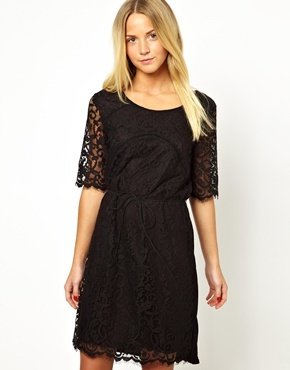 Vila Awesome Lace Dress - Black