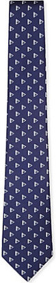 Ralph Lauren Black Label Triangle-print silk tie