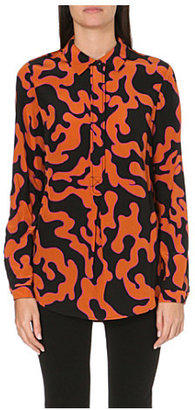 Diane von Furstenberg Swirl print silk shirt