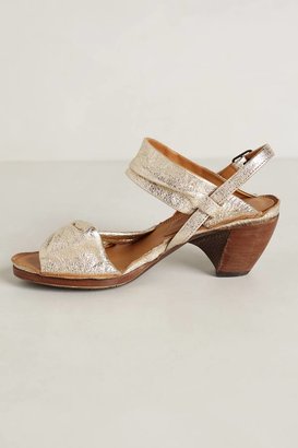 Anthropologie Gold Dusted Heels