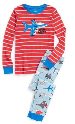 Hatley 'Just Plane Tired' Two-Piece Fitted Pajamas (Toddler Boys, Little Boys & Big Boys)